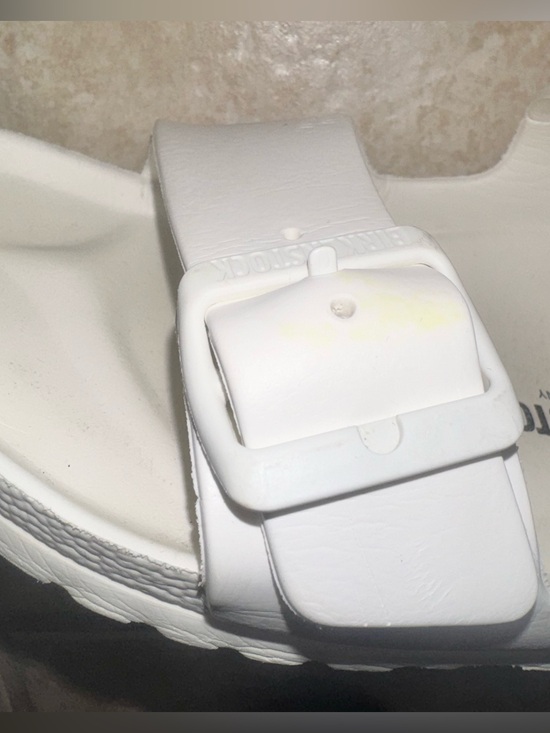 Birkenstock Arizona white sandals flip flops women’s size 39 8 8.5 men’s size 6 main image 16